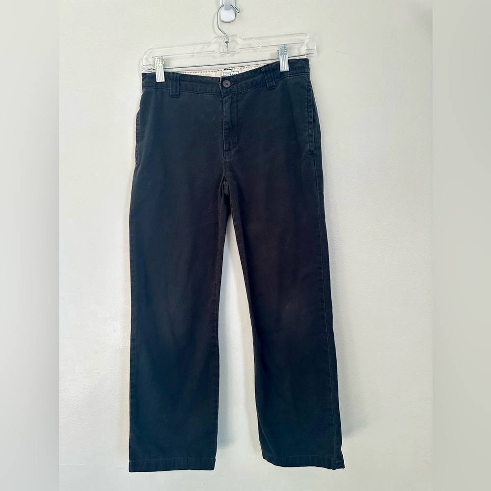 The children’s place black pants feature adjustable waist for boys size 10